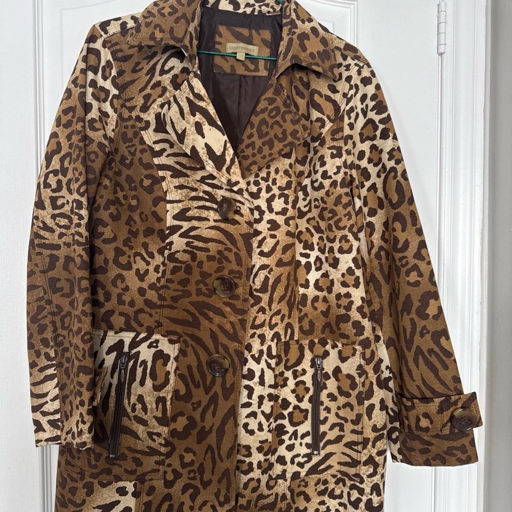Women's Kerrybrooke leopard Blazer lined Jacket Brown/beige Pattern size…